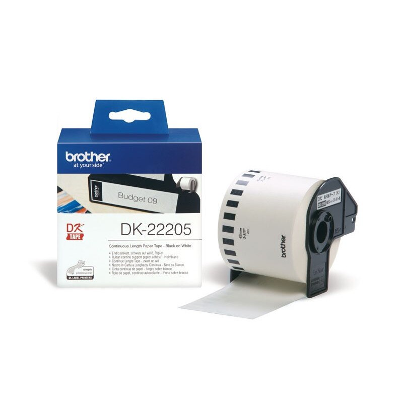 DK-22205 - 62mm x 30.48m, nhãn liên tục, giấy decal 0944523668